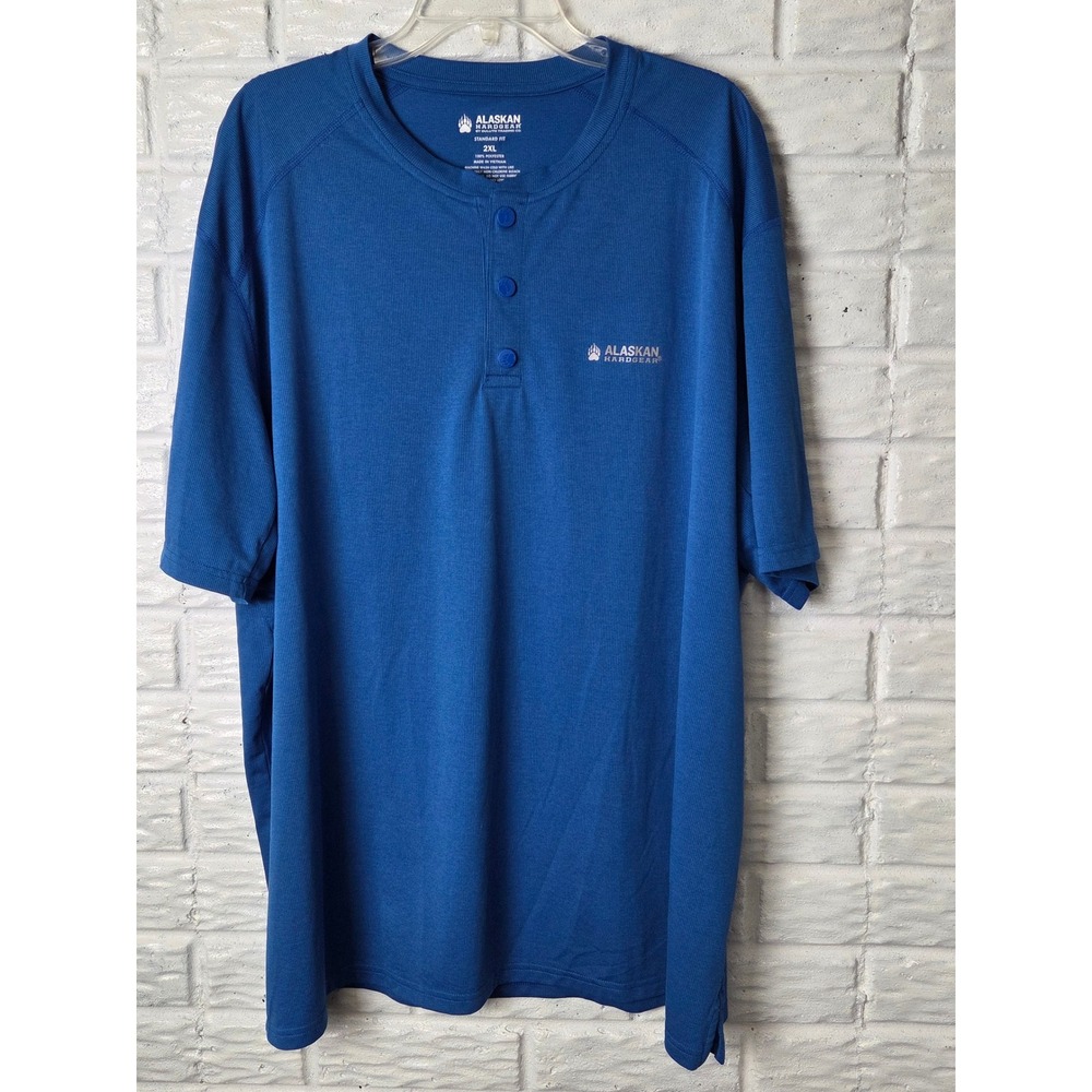 Alaskan Hardgear short sleeve shirt Men's 2XL Blue Standard Fit Duluth Trading